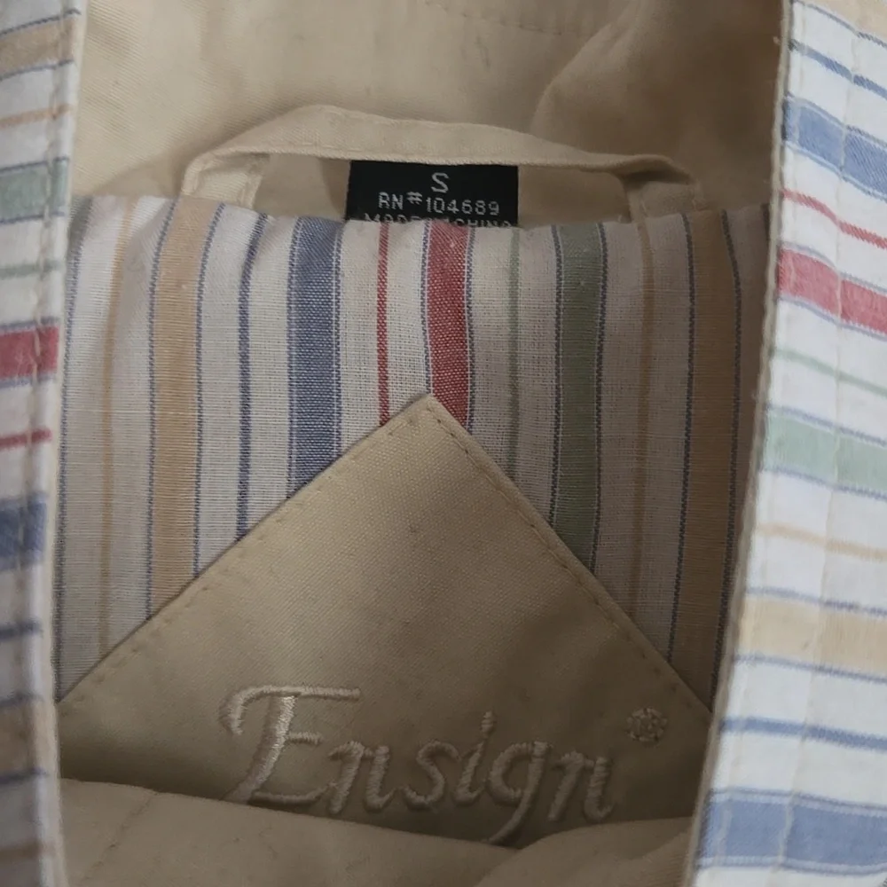 Vintage Ensign London Cream Coat Jacket - Picture 3 of 11